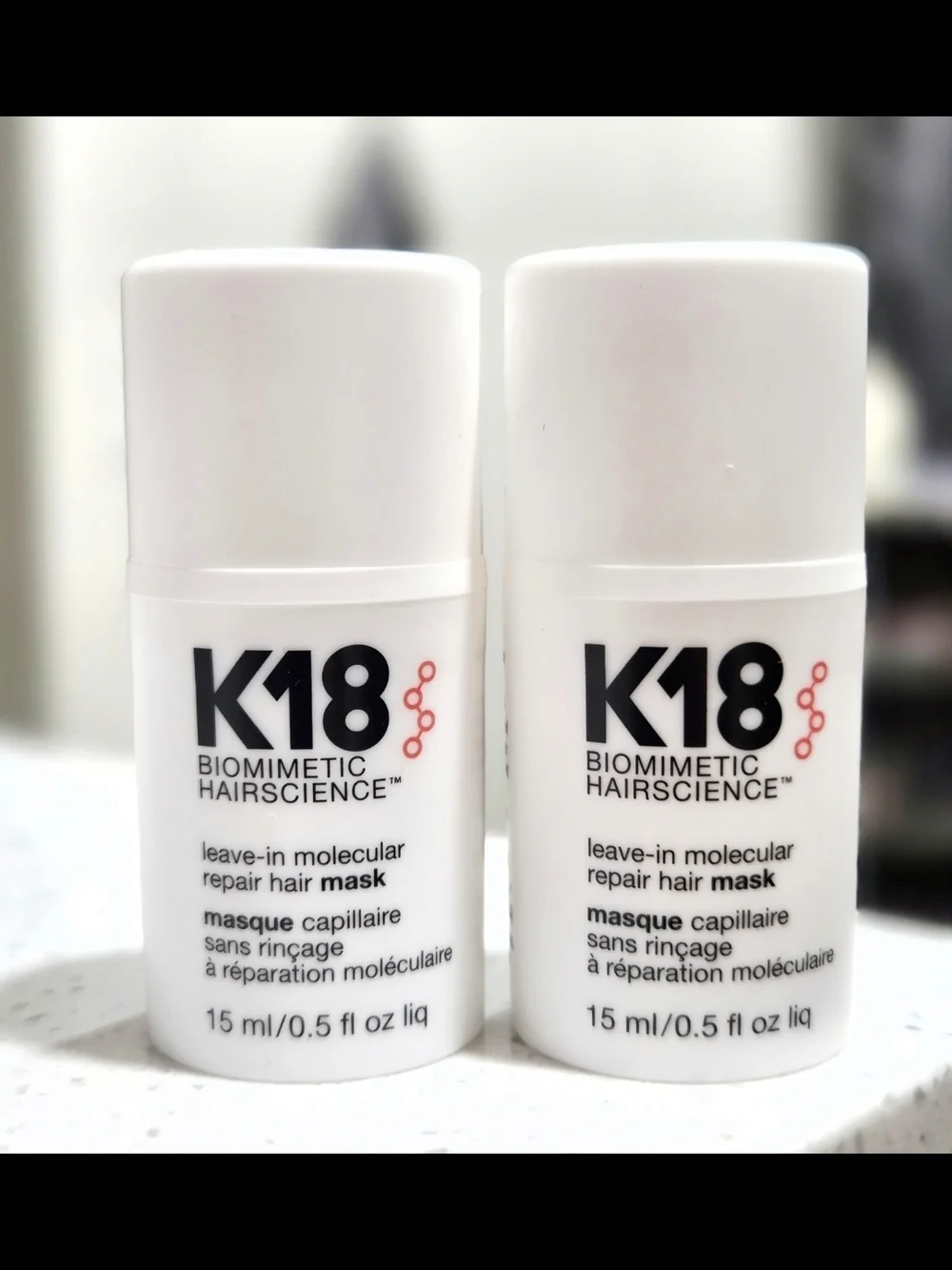 K18 Biomimetic Hairscience Leave-In Molecular Repair Hair Mask - X2 15ml
